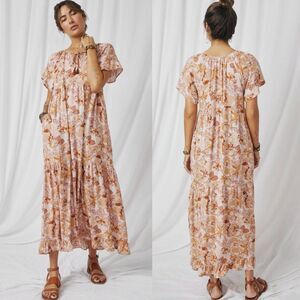 NWT Hayden Floral Sierra Maxi Dress Plus 1X Boho Relaxed